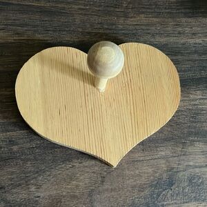 Hand made wooden heart ❤️ hook